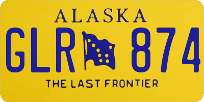 AK license plate GLR874