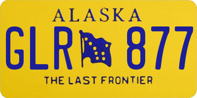 AK license plate GLR877