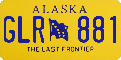AK license plate GLR881