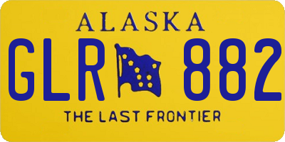 AK license plate GLR882