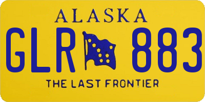 AK license plate GLR883