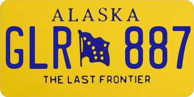 AK license plate GLR887