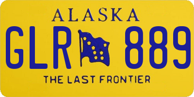 AK license plate GLR889