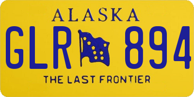 AK license plate GLR894