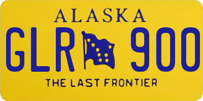 AK license plate GLR900