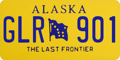 AK license plate GLR901