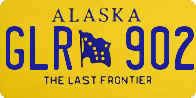 AK license plate GLR902