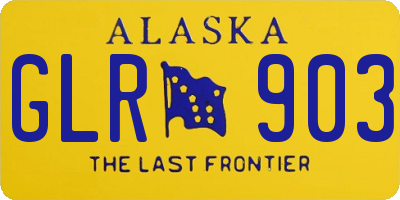 AK license plate GLR903