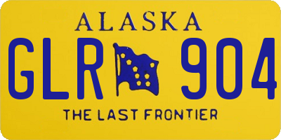 AK license plate GLR904