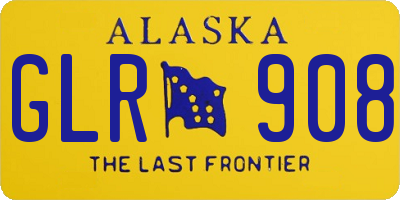 AK license plate GLR908
