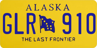 AK license plate GLR910