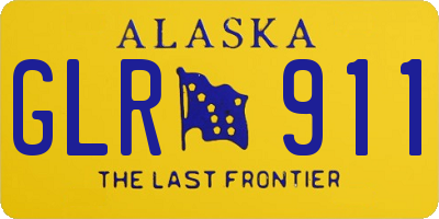 AK license plate GLR911