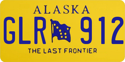 AK license plate GLR912