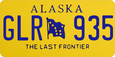 AK license plate GLR935