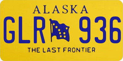 AK license plate GLR936