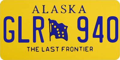 AK license plate GLR940