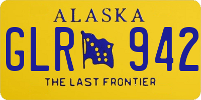 AK license plate GLR942