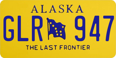AK license plate GLR947