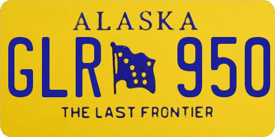 AK license plate GLR950