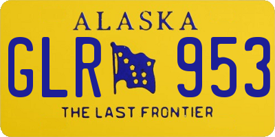 AK license plate GLR953