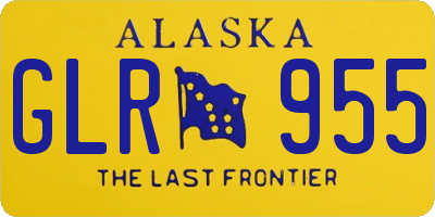 AK license plate GLR955