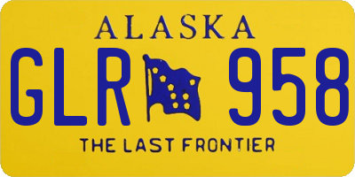 AK license plate GLR958