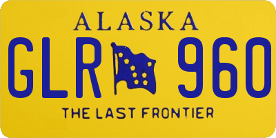 AK license plate GLR960