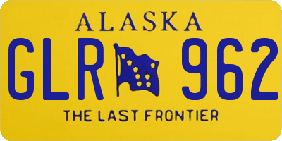 AK license plate GLR962