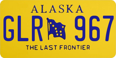 AK license plate GLR967