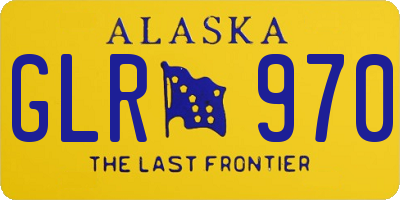 AK license plate GLR970