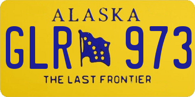 AK license plate GLR973
