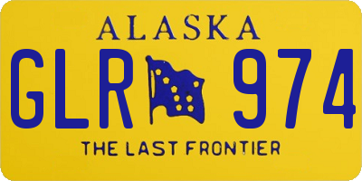 AK license plate GLR974