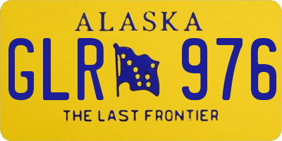 AK license plate GLR976