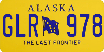 AK license plate GLR978