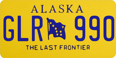 AK license plate GLR990