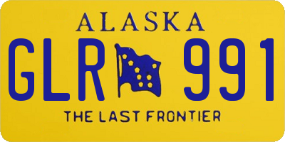 AK license plate GLR991