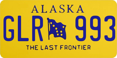 AK license plate GLR993