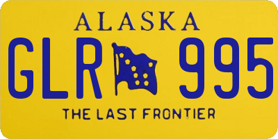 AK license plate GLR995