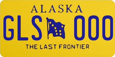 AK license plate GLS000