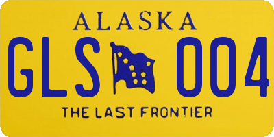 AK license plate GLS004