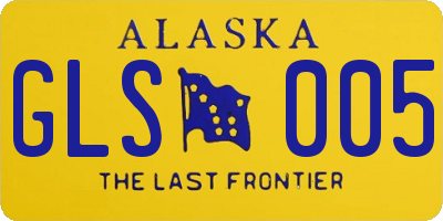 AK license plate GLS005