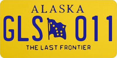 AK license plate GLS011