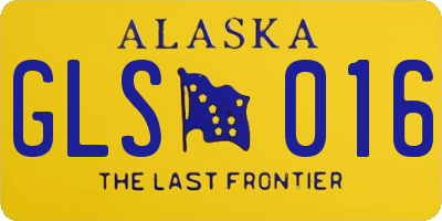 AK license plate GLS016