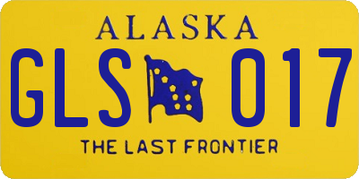 AK license plate GLS017