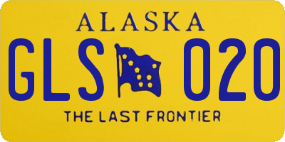 AK license plate GLS020