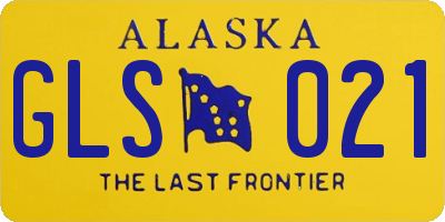AK license plate GLS021