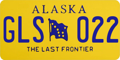 AK license plate GLS022