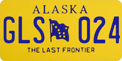 AK license plate GLS024