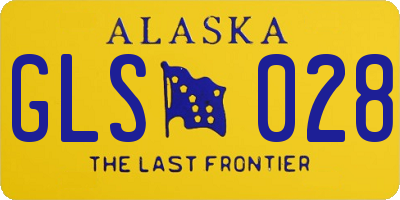 AK license plate GLS028