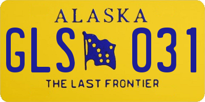 AK license plate GLS031